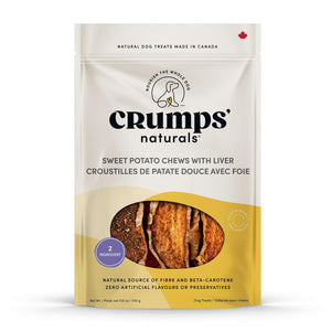 Crumps' Naturals Sweet Potato Chews with Liver Dog Treats