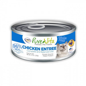 PureVita Grain Free 96% Real Chicken Entree Canned Cat Food