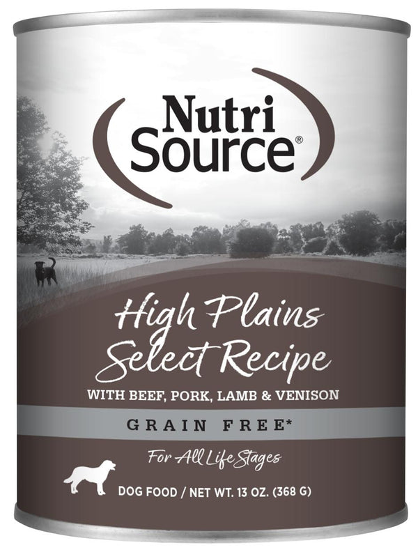 NutriSource Grain Free High Plains Select Canned Dog Food