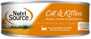 NutriSource Cat and Kitten Chicken Turkey and Lamb Canned Cat Food