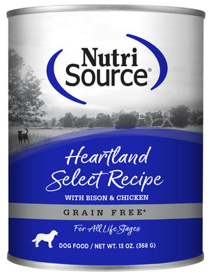 NutriSource Grain Free Heartland Select Formula Canned Dog Food