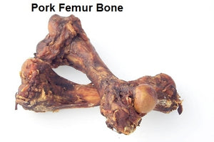 Friandise pour chien Jones Natural Chews Os de fémur de porc, 6/8 pouces
