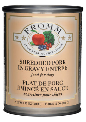 La nourriture Fromm Four-Star Nutritionals Plat de porc émincé en sauce pour chiens