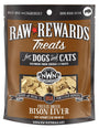 Northwest Naturals Raw Rewards Bison Liver Freeze-Dried Dog & Cats Treats, 3-oz