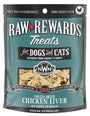 Northwest Naturals Raw Rewards Chicken Liver Freeze-Dried Dog & Cats Treats, 3-oz