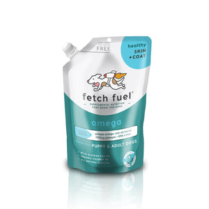 Earthly Pet Fetch Fuel Omega Skin + Coat Supplement for Dogs, 12.5-oz
