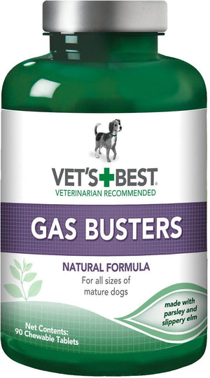 Vet's Best Gas Busters Dog Supplement, 90 count