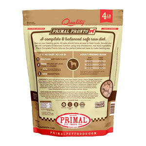 Primal Pronto Raw Frozen Lamb Formula Dog Food, 4-lb
