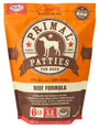 Primal Beef Formula Patties Raw Frozen Dog Food, 6-lb