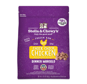 Stella & Chewy's Chick Chick morceaux de dîner au poulet cru congelés pour chats
