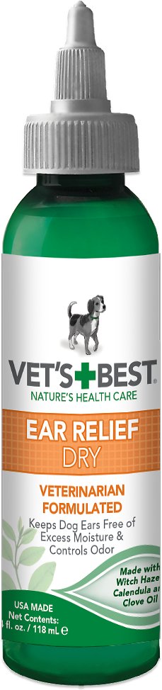 Vet's Best Ear Relief Dry for Dogs, 4-oz bottle