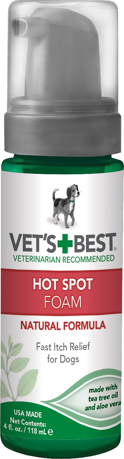 Vet's Best Mousse Hot Spot pour chiens, flacon de 4 oz