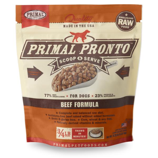 Primal Pronto Raw Frozen Beef Formula Dog Food