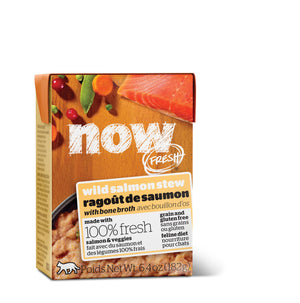 NOW FRESH Ragoût de saumon sauvage sans céréales nourriture humide pour chats
