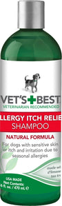 Vet's Best Shampooing anti-démangeaisons pour allergies chez les chiens, flacon de 16 oz