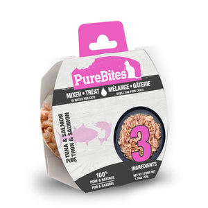 PureBites Mixers 100% Tuna & Salmon in Water Cat Food Toppers & Treats