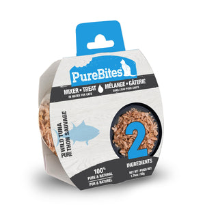 PureBites Mixers 100% Wild Tuna in Water Cat Food Toppers & Treats
