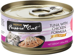 Fussie Cat Premium Tuna with Chicken in Aspic Grain-Free Wet Cat Food Can