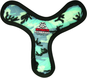 Tuffy Ultimate Bowmerang Dog Toy, Camo Blue