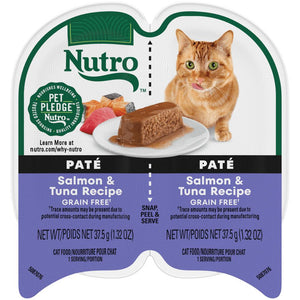 Nutro Perfect Portions Salmon & Tuna Pate Grain-Free Wet Cat Food Trays
