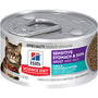 Hill's Science Diet Adulte Estomac Sensible et Peau Thon et Entrée de Légumes Nourriture humide pour chats