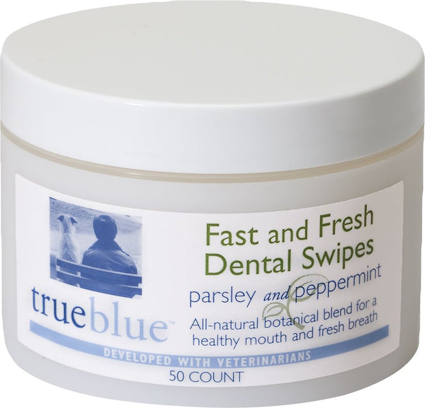 TrueBlue Pet Products Fast & Fresh Dog Dental Swipes, 50-count