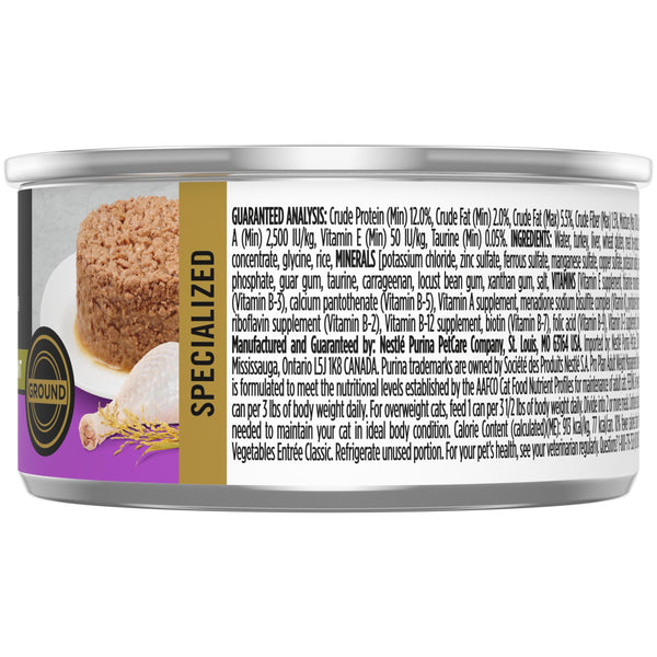 Purina Pro Plan Focus Gestion du poids pour adultes Dinde hachée & Riz Plat principal nourriture en conserve pour chats