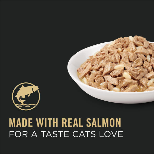 Purina Pro Plan Savor Entrée Saumon & Riz Adulte en Sauce Nourriture en conserve pour chats