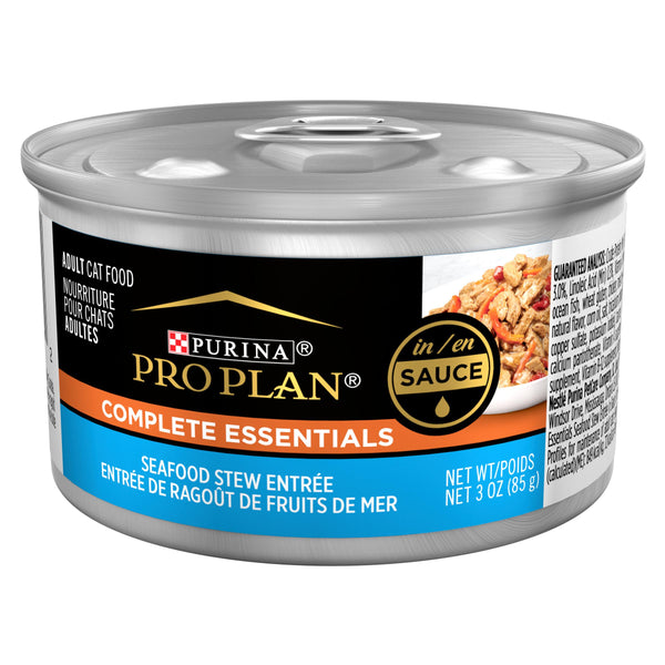 Purina Pro Plan Savor Ragoût de fruits de mer pour adultes entrée en sauce Nourriture en conserve pour chats