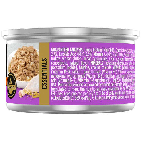 Purina Pro Plan Saveur Entrée à la Dinde et au Riz pour Chat Adulte en Sauce en Conserves