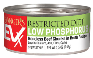 Evanger's EVX Restricted Diet Low Phosphorus Wet Cat Food Can