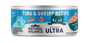 Natural Balance Original Ultra Tuna & Shrimp Recipe Wet Cat Food Can