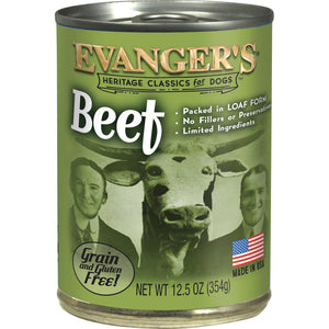 Evanger's Heritage Classics Boeuf Nourriture humide pour chiens en conserve