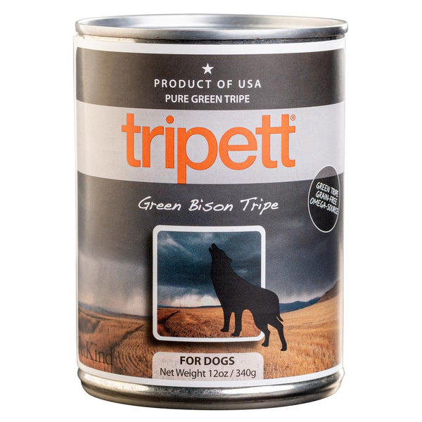 Nourriture pour chiens en conserve sans grains PetKind Tripett Green Bison Tripes