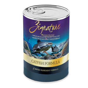 Zignature Catfish Limited Ingredient Formula Grain-Free Wet Dog Food Can