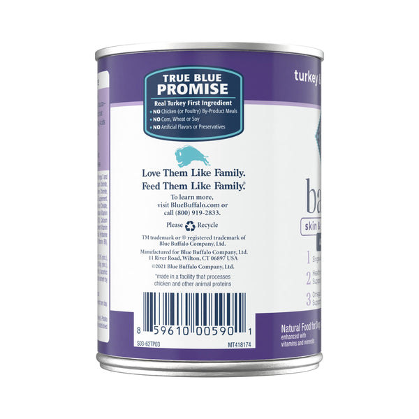Blue Buffalo Basics Skin & Stomach Care Natural Turkey & Potato Adult Grain-Free Wet Dog Food