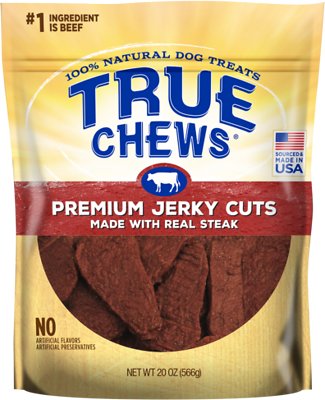 True Chews Premium Jerky Cuts with Real Sirloin Steak Dog Treats