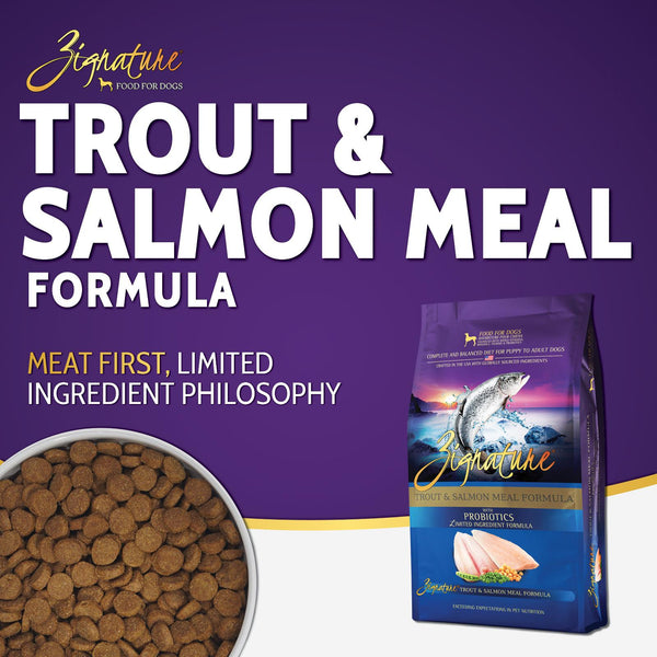 Zignature Trout & Salmon Meal Limited Ingredient Formula Dry Dog Food
