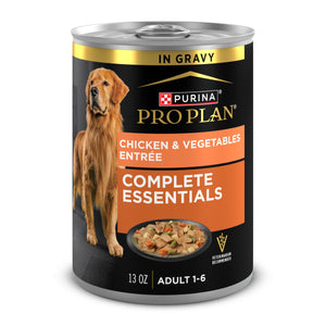 Purina Pro Plan Savor Tranches d'entrée Poulet et légumes adultes en sauce Nourriture en conserve pour chiens