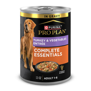 Purina Pro Plan Savor Adult Dinde et légumes Tranches en sauce Nourriture en conserve pour chiens
