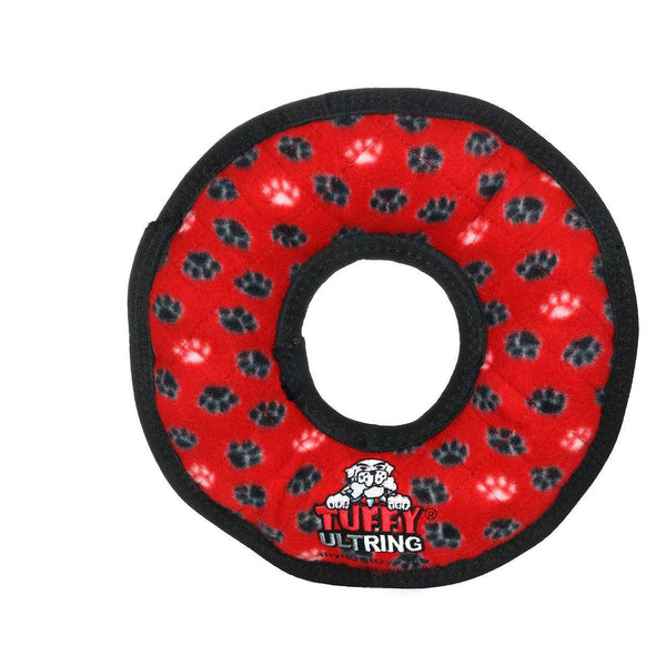 Jouet pour chien Ultimate Ring de Tuffy, pattes rouges