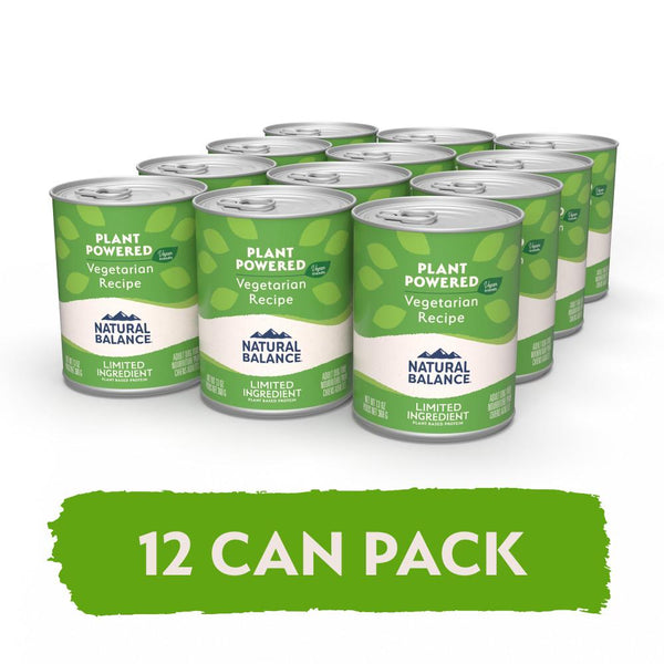 Natural Balance Limited Ingredient Vegetarian Pate Recipe Wet Dog Food Can