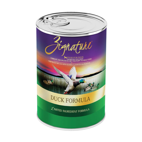 Zignature Duck Limited Ingredient Formula Wet Dog Food Can