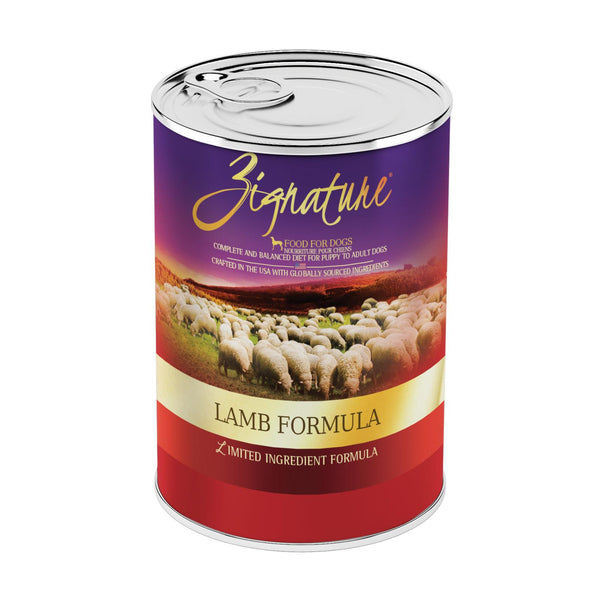 Zignature Lamb Limited Ingredient Formula Wet Dog Food Can