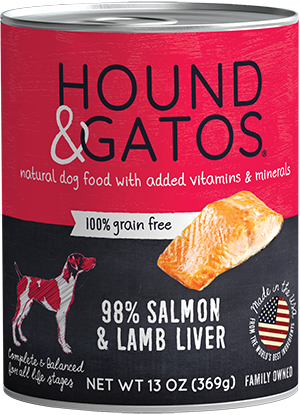 Hound & Gatos Salmon & Lamb Liver Formula Grain-Free Canned Dog Food