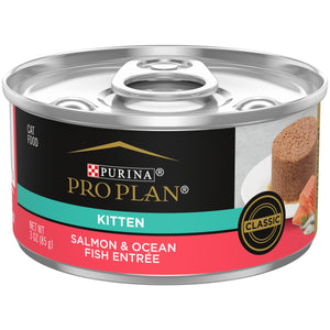 Purina Pro Plan Salmon & Ocean Fish Entree Kitten Wet Cat Food Can