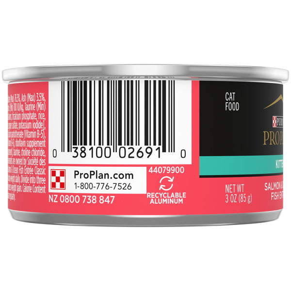Purina Pro Plan Salmon & Ocean Fish Entree Kitten Wet Cat Food Can