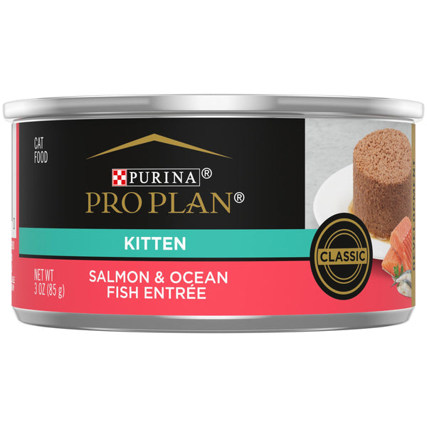 Purina Pro Plan Salmon & Ocean Fish Entree Kitten Wet Cat Food Can