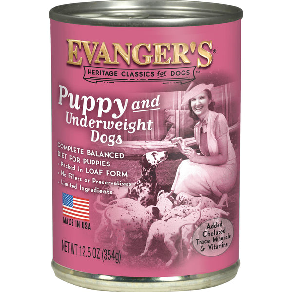 Evanger's Heritage Classics Puppy Wet Dog Food Can