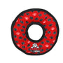 Tuffy No Stuff Ultimate Ring Dog Toy, Red Paws